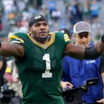 Green Bay Packers defensive end Micah Parsons (1) against the Detroit Lions on Sunday, September 7, 2025, at Lambeau Field in Green Bay, Wis. The Packers defeated the Lions 27-13. Wm. Glasheen USA TODAY NETWORK-Wisconsin