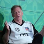 Sep 27, 2025; Dubliln, Ireland; NFL commissioner Roger Goodell during NFL Live at Whelan's Pub.