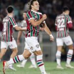Canobbio comemorando seu gol contra o Bahia, pela Copa do Brasil