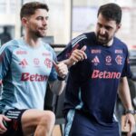 Jorginho no CT do Flamengo