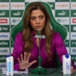 Leila Pereira, presidente do Palmeiras. O clube decidiu que vai acionar o Flamengo na Justiça
