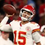 [US, Mexico & Canada customers only] Sep 5, 2025; Sao Paulo, BRAZIL; Kansas City Chiefs quarterback Patrick Mahomes (15) passes in the first half against the Los Angeles Chargers at Corinthians Arena.
