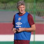 Renato Gaúcho em treino do Fluminense