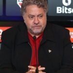 Presidente do São Paulo, Julio Casares, em entrevista coletiva