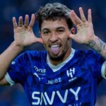 Atacante Marcos Leonardo em campo pelo Al-Hilal
