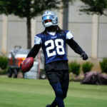 Jun 5, 2024; Frisco, TX, USA; Dallas Cowboys safety Malik Hooker (28) goes through a drill during practice at the Ford Center at the Star Training Facility in Frisco, Texas. Mandatory Credit: Chris Jones-USA TODAY Sports