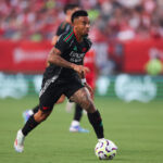Atacante Gabriel Jesus em campo pelo Arsenal