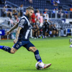 Zagueiro Sergio Ramos em jogo do Monterrey, do México