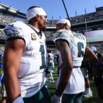 Jalen Hurts DeVonta Smith Eagles Semana 5