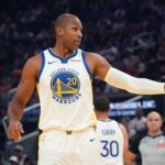 Stephen Curry Al Horford Oct 5, 2025; San Francisco, California, USA; Golden State Warriors center-forward Al Horford (20) directs teammates against the Los Angeles Lakers in the first quarter at Chase Center. Mandatory Credit: David Gonzales-Imagn Images