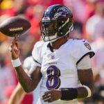 Lamar Jackson Duvida Semana 8 Ravens - Jay Biggerstaff-Imagn Images