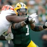 Green Bay Packers defensive end Micah Parsons (1) against the Cincinnati Bengals on Sunday, October 12, 2025, at Lambeau Field in Green Bay, Wis.Green Bay defeated Cincinnati 27-18. Wm. Glasheen USA TODAY NETWORK-Wisconsin