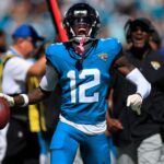 Travis Hunter Desfalca Jaguars Lesão IR Corey Perrine/Florida Times-Union / USA TODAY NETWORK via Imagn Images