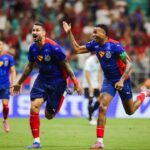 Willian José comemorando seu gol com Jean Lucas - Bahia 3 x 0 Grêmio, Brasileirão, 19/10/2025