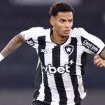 Newton, volante do Botafogo, em campo