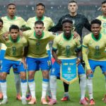 Foto oficial do Brasil antes do amistoso contra Coreia do Sul