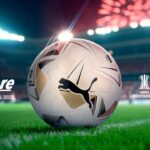 Pôster oficial da bola da final da Libertadores 2025 - bola tem parceria da Conmebol com a Puma