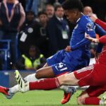 Gol de Estevão - Chelsea 2 x 1 Liverpool, Premier League - 04/10/2025 - Stamford Bridge, em Londres