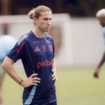 Técnico Filipe Luís em treino do Flamengo