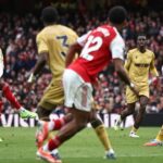 Momento do jogo entre Arsenal e Crystal Palace - 9ª rodada da Premier League, 25/10/2025