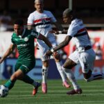 Vitor Roque e Arboleda em São Paulo 2 x 2 Palmeiras - Brasileirão, 05/10/2025