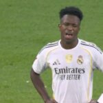 Vinicius Júnior em Real Madrid x Barcelona - La Liga, 26/10/2025