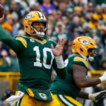 Green Bay Packers quarterback Jordan Love (10) passes the ball against the Minnesota Vikings on Sunday, November 23, 2025, at Lambeau Field in Green Bay, Wis. Tork Mason/USA TODAY NETWORK-Wisconsin