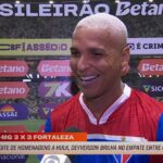 Deyverson dando entrevista após Atlético-MG 3 x 3 Fortaleza - Brasileirão, Arena MRV, 12/11/2025