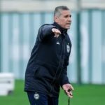 Jorginho como técnico do Coritiba em 2024, em treino da equipe - o treinador criticou Abel Ferreira em entrevista