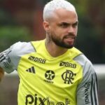 Michael, alvo do Corinthians para 2026, em treino do Flamengo