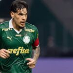 Zagueiro paraguaio Gustavo Gómez em jogo do Palmeiras