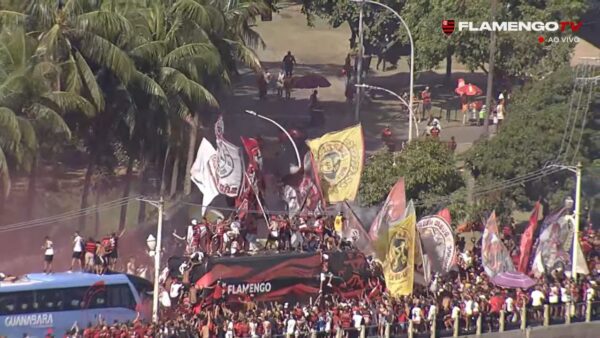AeroFla da torcida do Flamengo no Rio de Janeiro