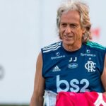 Jorge Jesus em treino do Flamengo como técnico