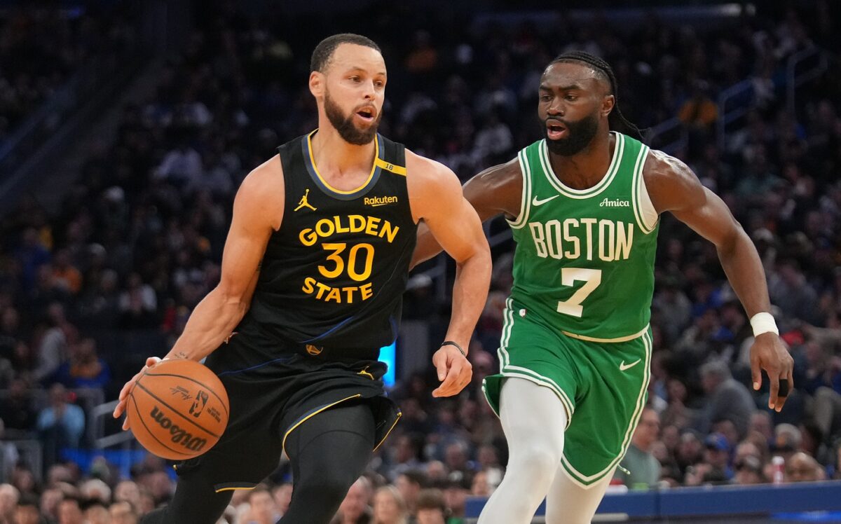 Stephen Curry, Jaylen Brown