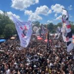 Festa da torcida do Corinthians no CT Joaquim Grava neste sábado, 20/12/2025