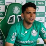 Bruno Rodrigues em entrevista no Palmeiras