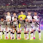 Time do Flamengo antes do jogo com o PSG - final da Copa Intercontinental, em Doha, no Catar, 17/12/2025