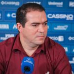 Marcelo Paz em coletiva de imprensa no Fortaleza