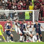 Momento do jogo entre PSG x Flamengo - decisão da Copa Intercontinental 2025 em Doha, no Catar