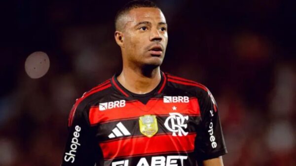Nicolás de la Cruz em campo pelo Flamengo