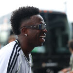 Vinicius Júnior antes de jogo do Real Madrid
