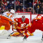 NHL, Ducks, Flames, Beckett Sennecke