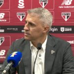 Técnico Hernán Crespo na coletiva depois de Corinthians 1 x 1 São Paulo - Neo Química Arena, Campeonato Paulista, 18/01/2026