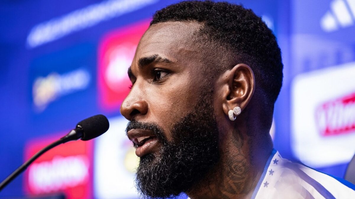 Gerson na apresentação oficial como novo reforço do Cruzeiro - Toca 2 - 13/01/2026