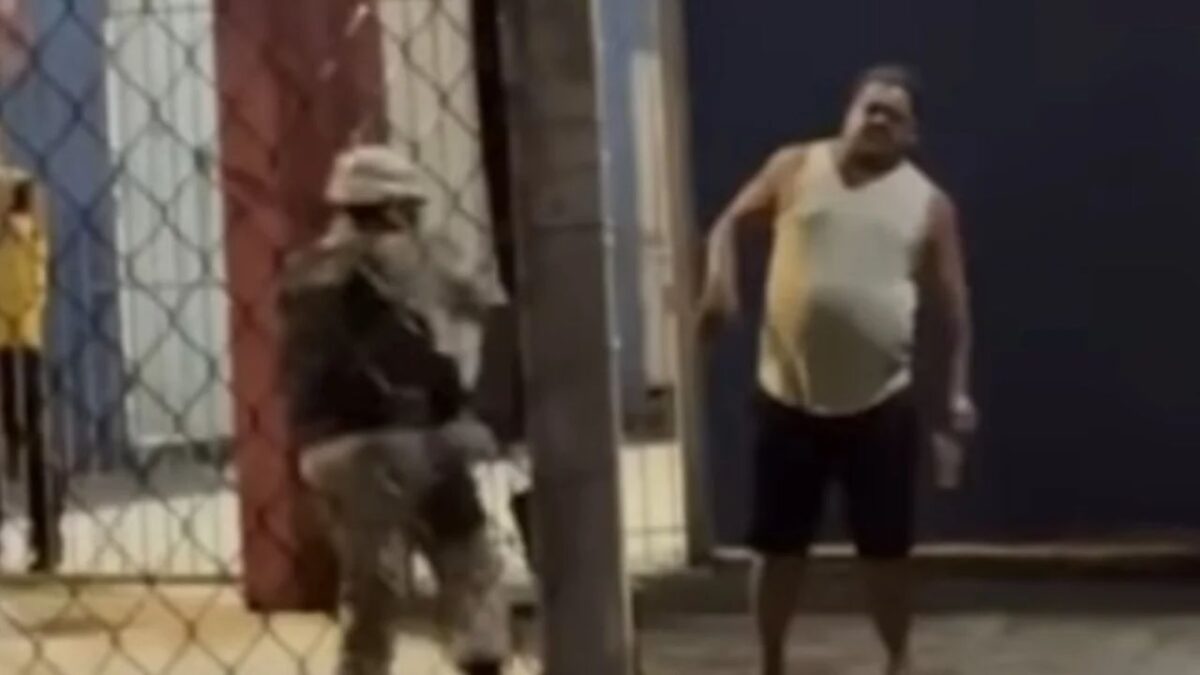 Policial (esquerda) e Perdigão (direita)