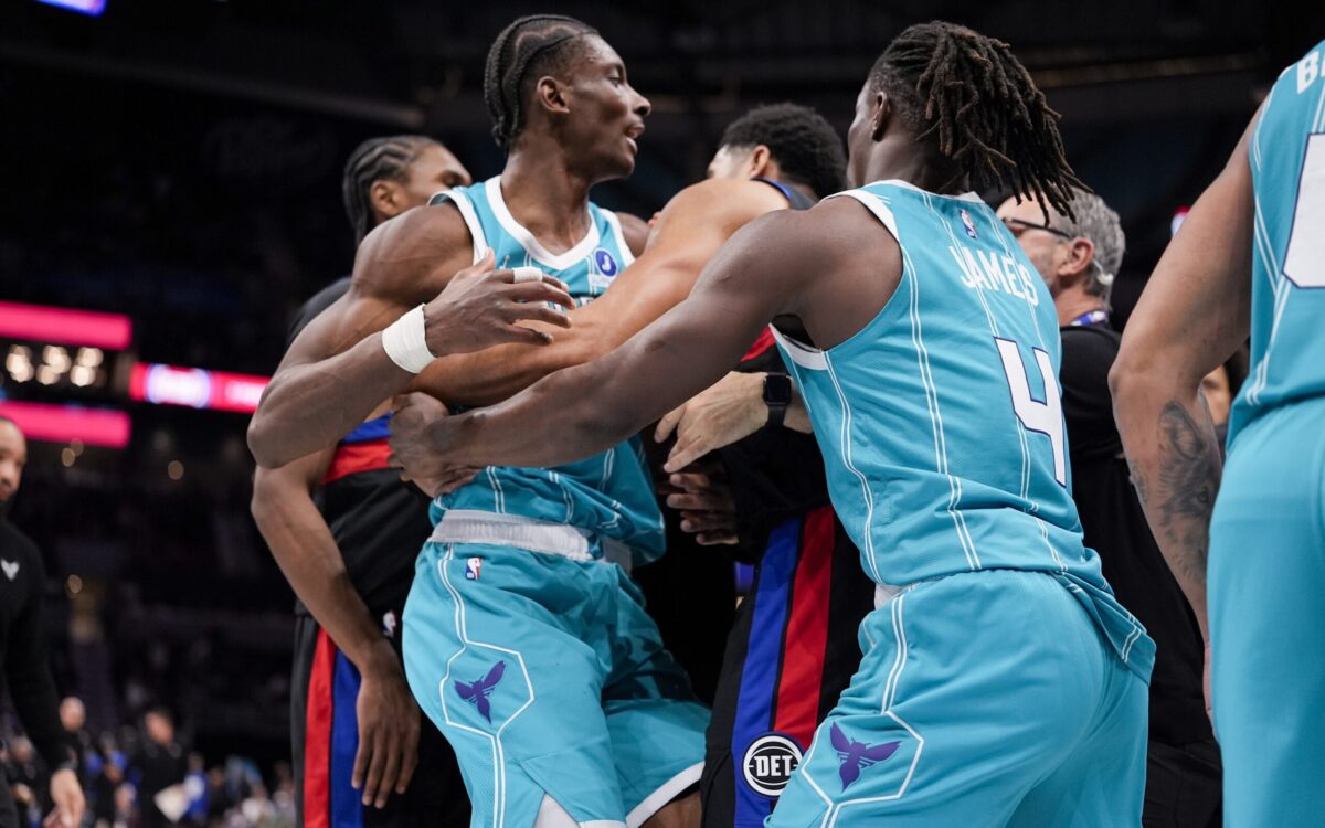NBA Hornets Pistons Briga