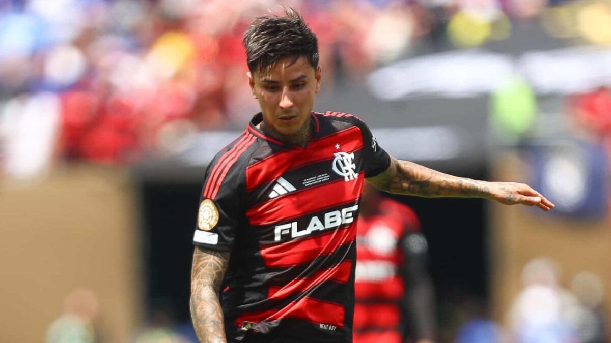 Pulgar em campo pelo Flamengo
