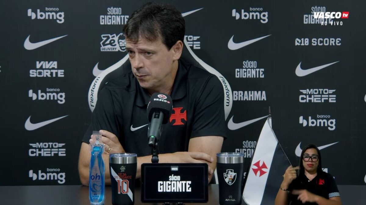 Fernando Diniz falando com a imprensa após Vasco 1 x 1 Chapecoense - São Januário, Brasileirão (05/02/2026)