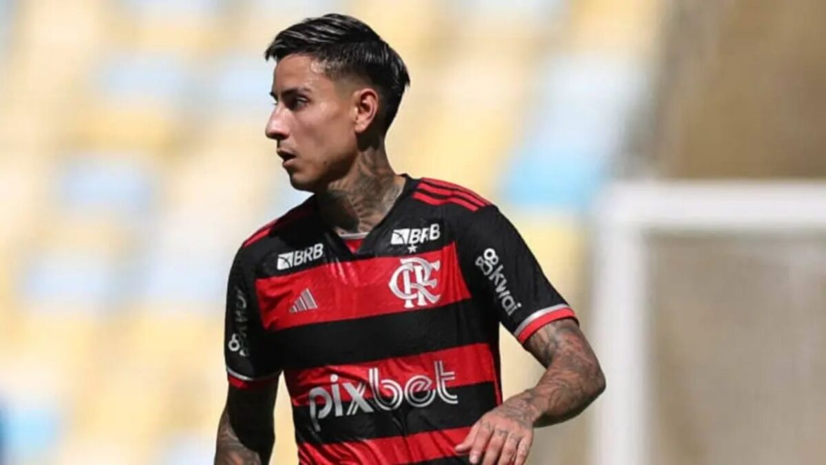 Pulgar em campo pelo Flamengo