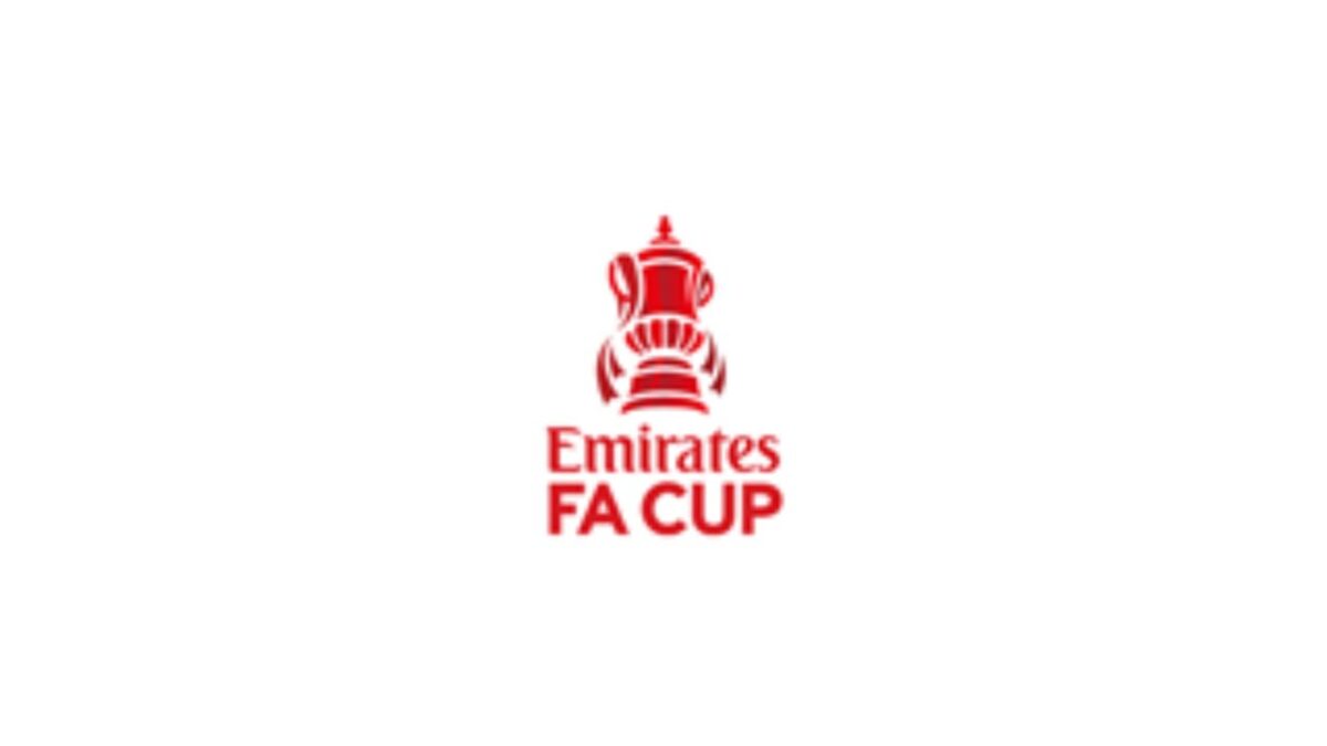 Logo da FA Cup em um fundo branco